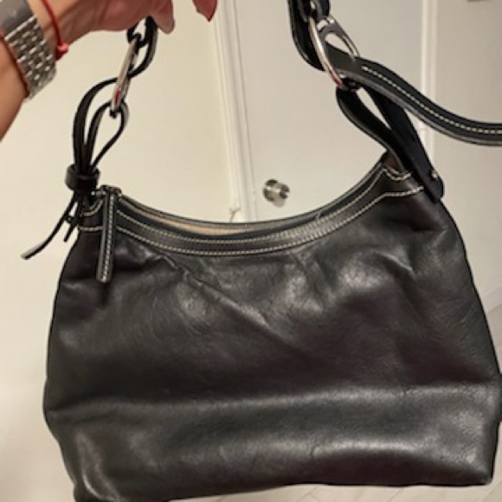 Dooney & Bourke Black Leather Bag - Picture 6 of 7